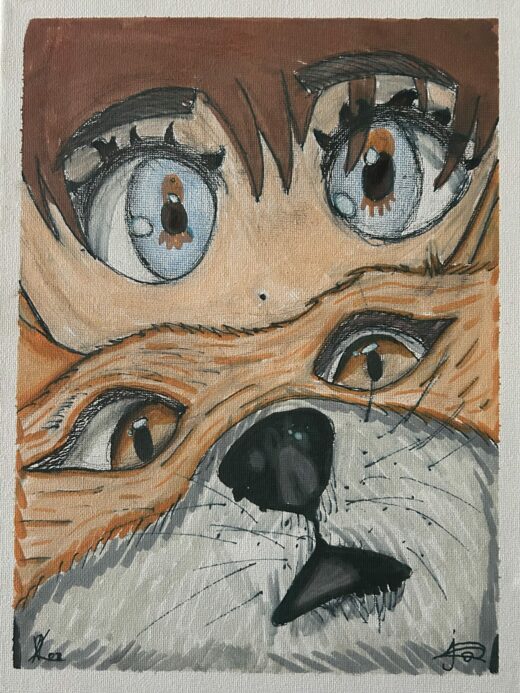 Surreal Fox-Human Fusion